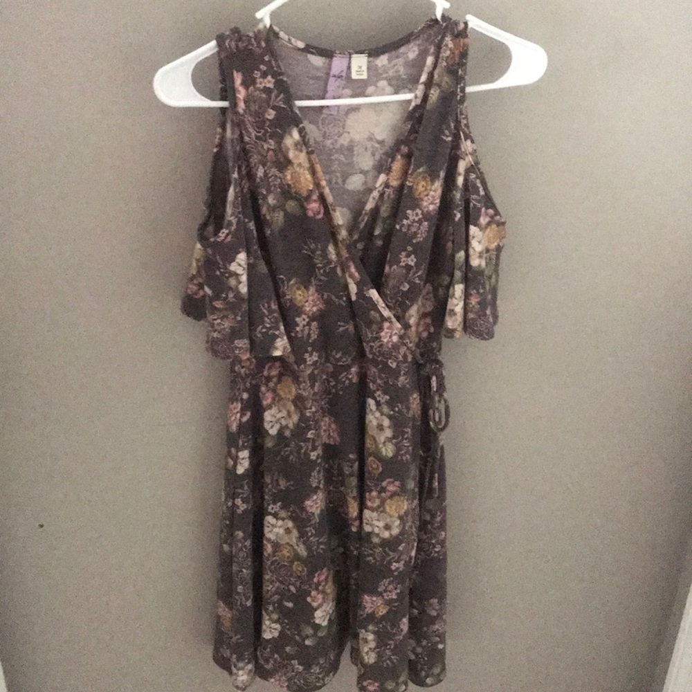 Open Shoulder Wrap Dress by Alyse
